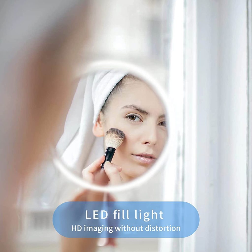 可充电 LED 折叠旅行镜（4.5 英寸） - image 4