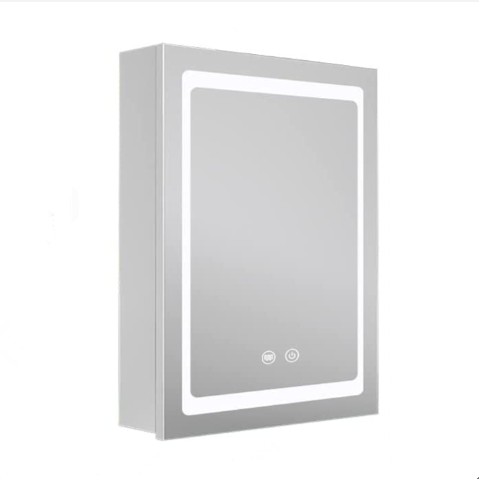 不锈钢防雾 LED 镜柜（20×28 英寸）