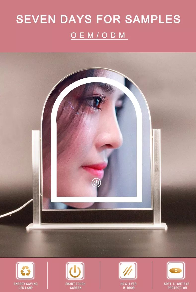 Led Lighted Hairdressing Makeup Mirror