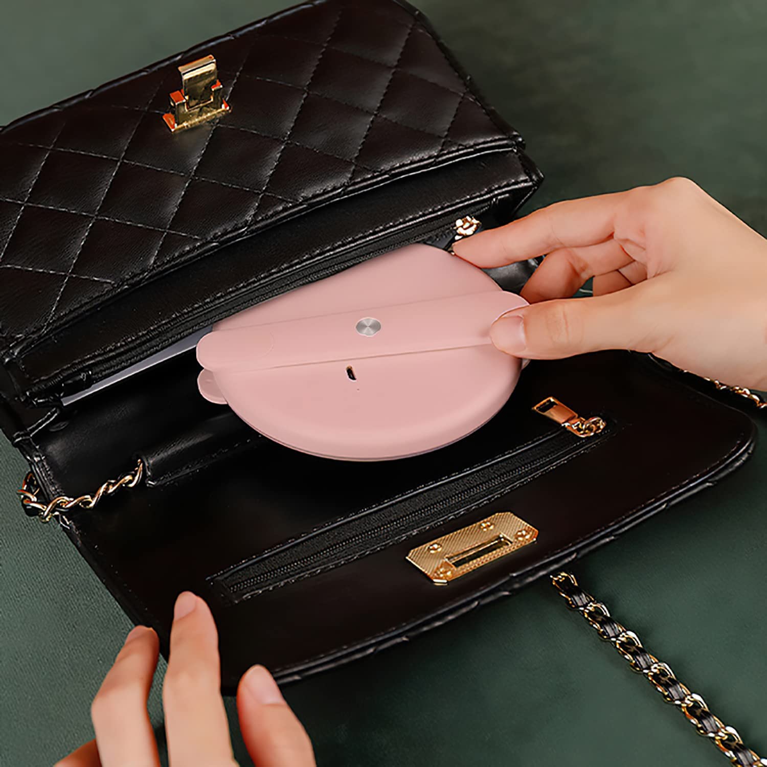 LED Foldable Travel Handheld Mirror
