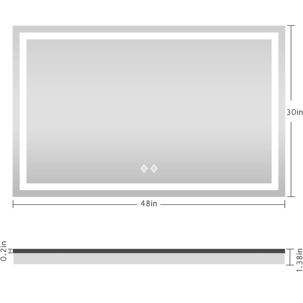 LED Bathroom Mirror-48×30” - image 6