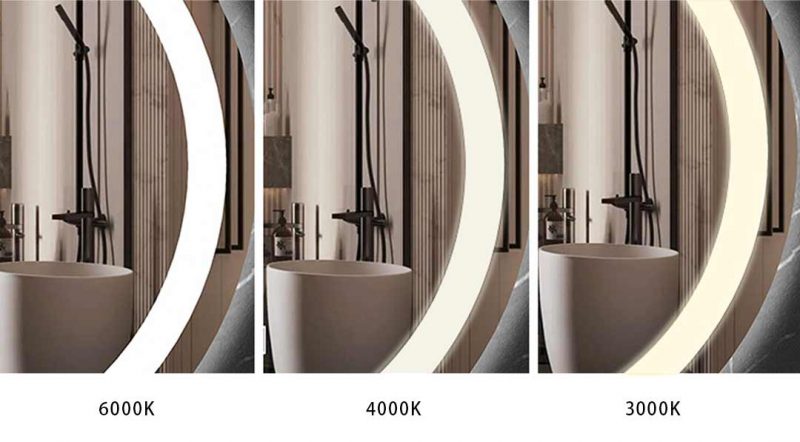 Frameless Round Bathroom Vanity Mirror