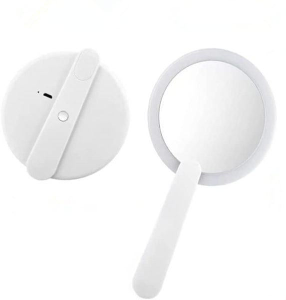 LED Foldable Travel Handheld Mirror