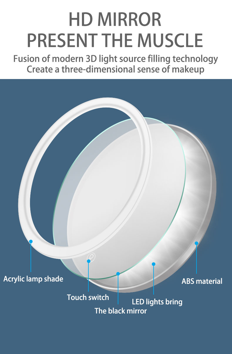 LED Desktop Mirror-M