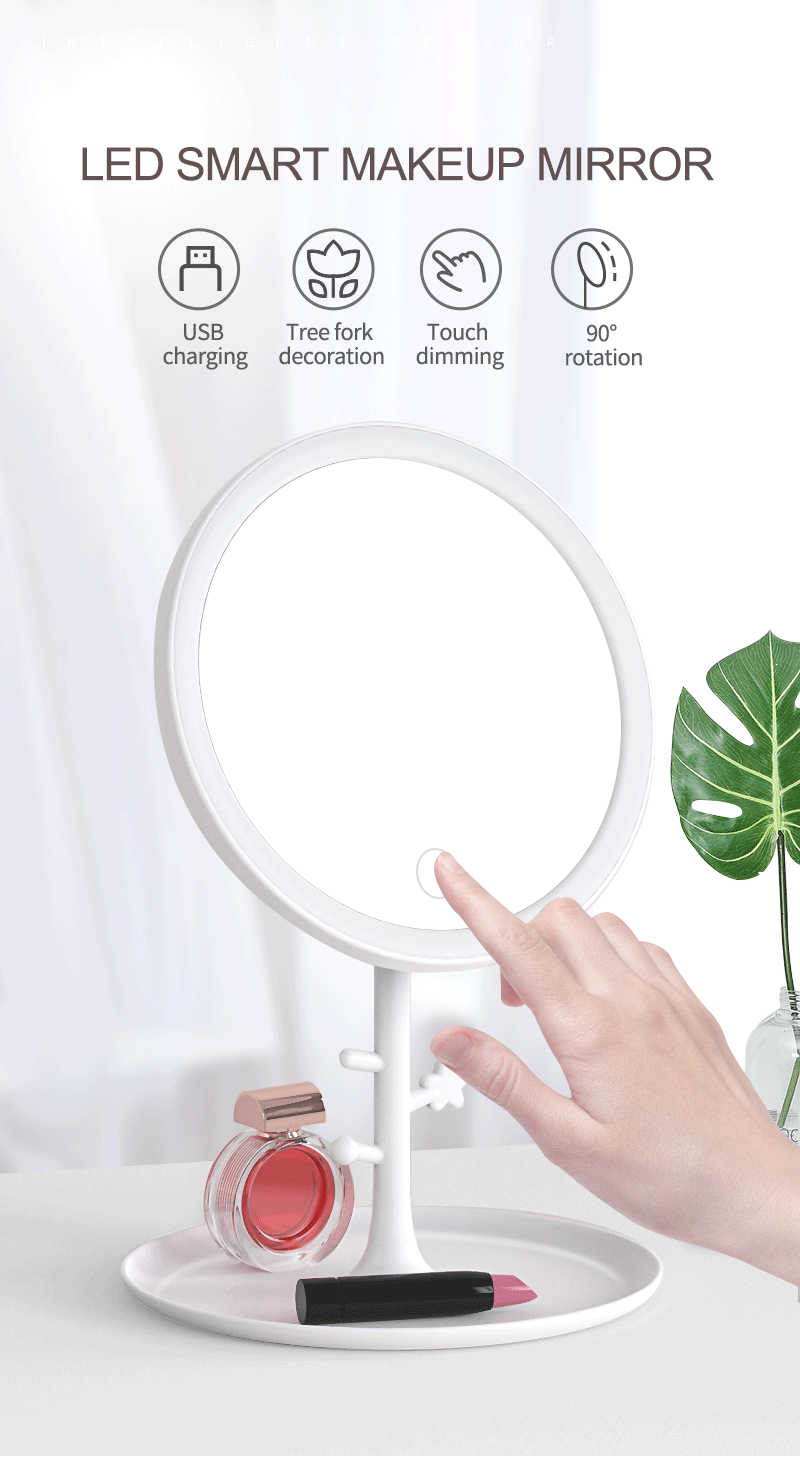 Plastic Makeup Mirror-H