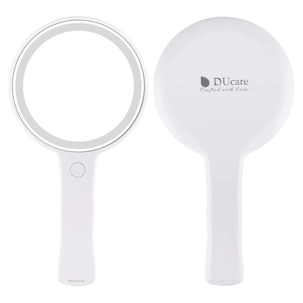 Hand LED Mirror Round Mirror with Handle