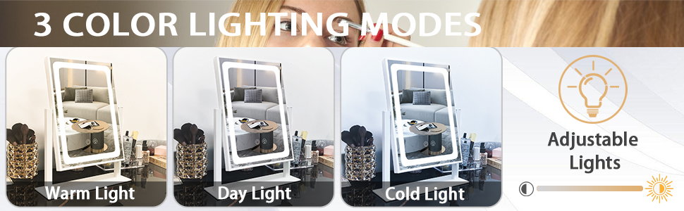 Lighted Hollywood Vanity Mirror