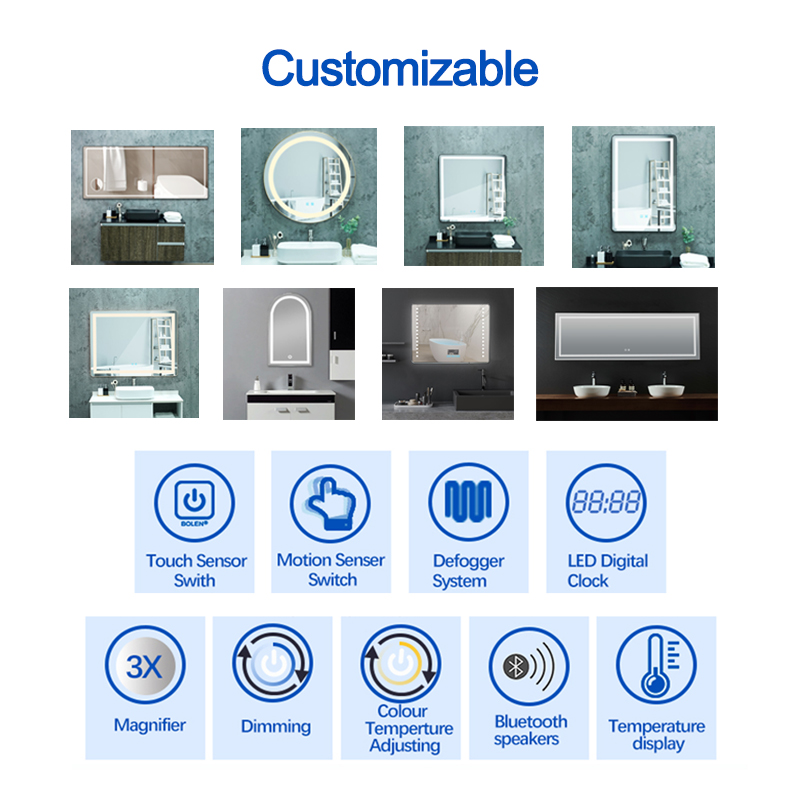 Anti-Fog Smart Led Bathroom Mirror