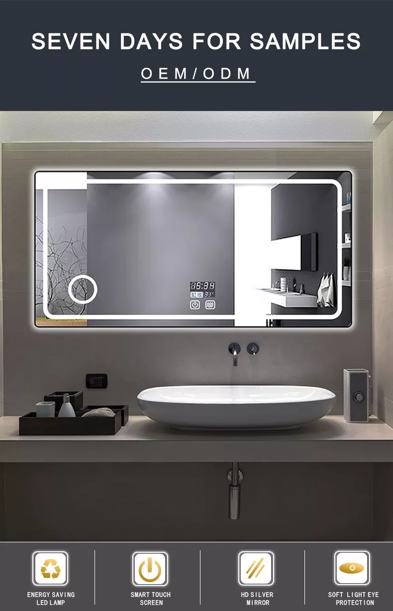 Bathroom Mirror Smart Led Light Touch Sensor