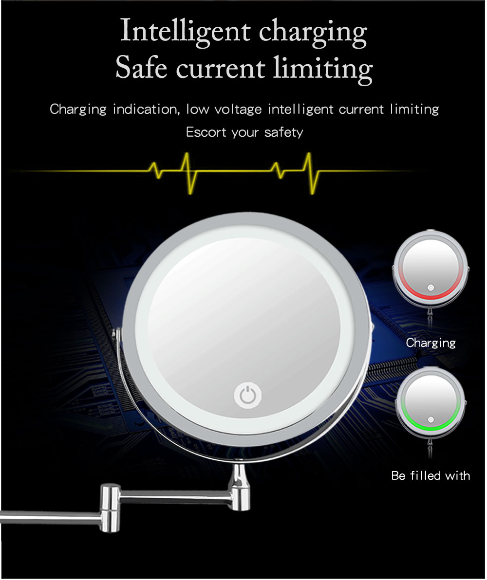 LED Wall Mounted Makeup Mirror-D