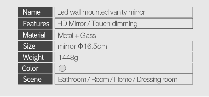 LED Wall Mounted Mirror-I
