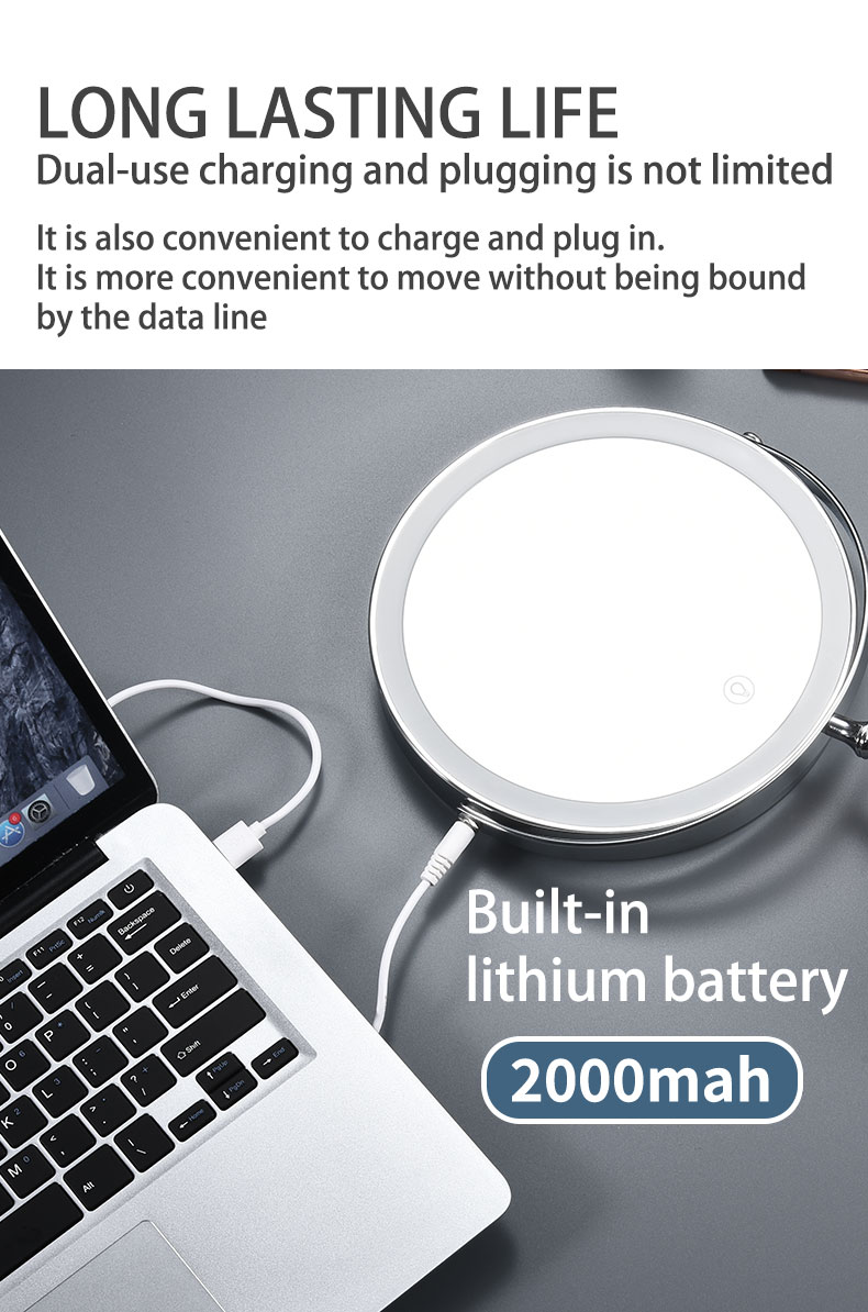 LED Desktop Mirror-M