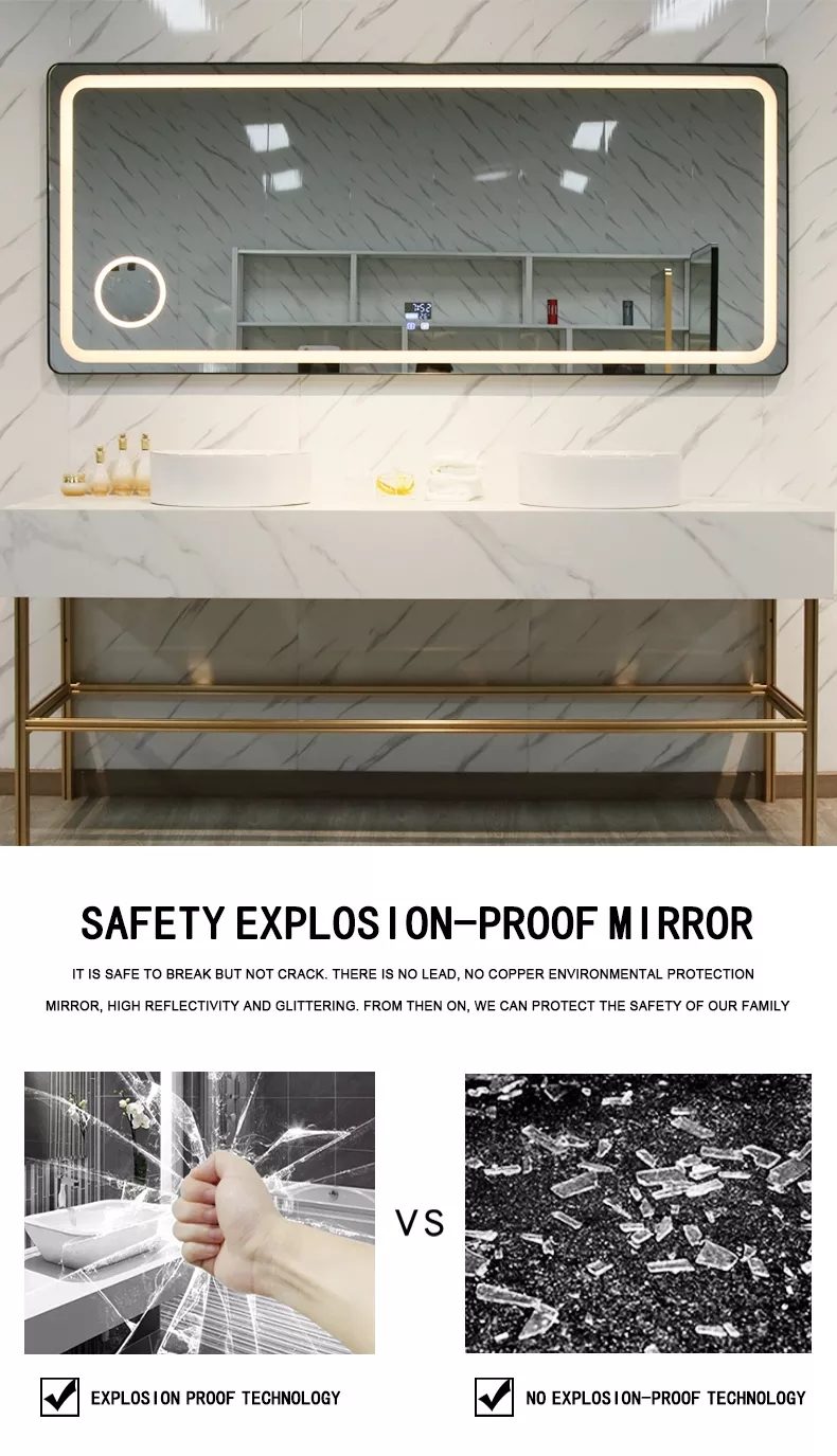 Bathroom Mirror Smart Led Light Touch Sensor