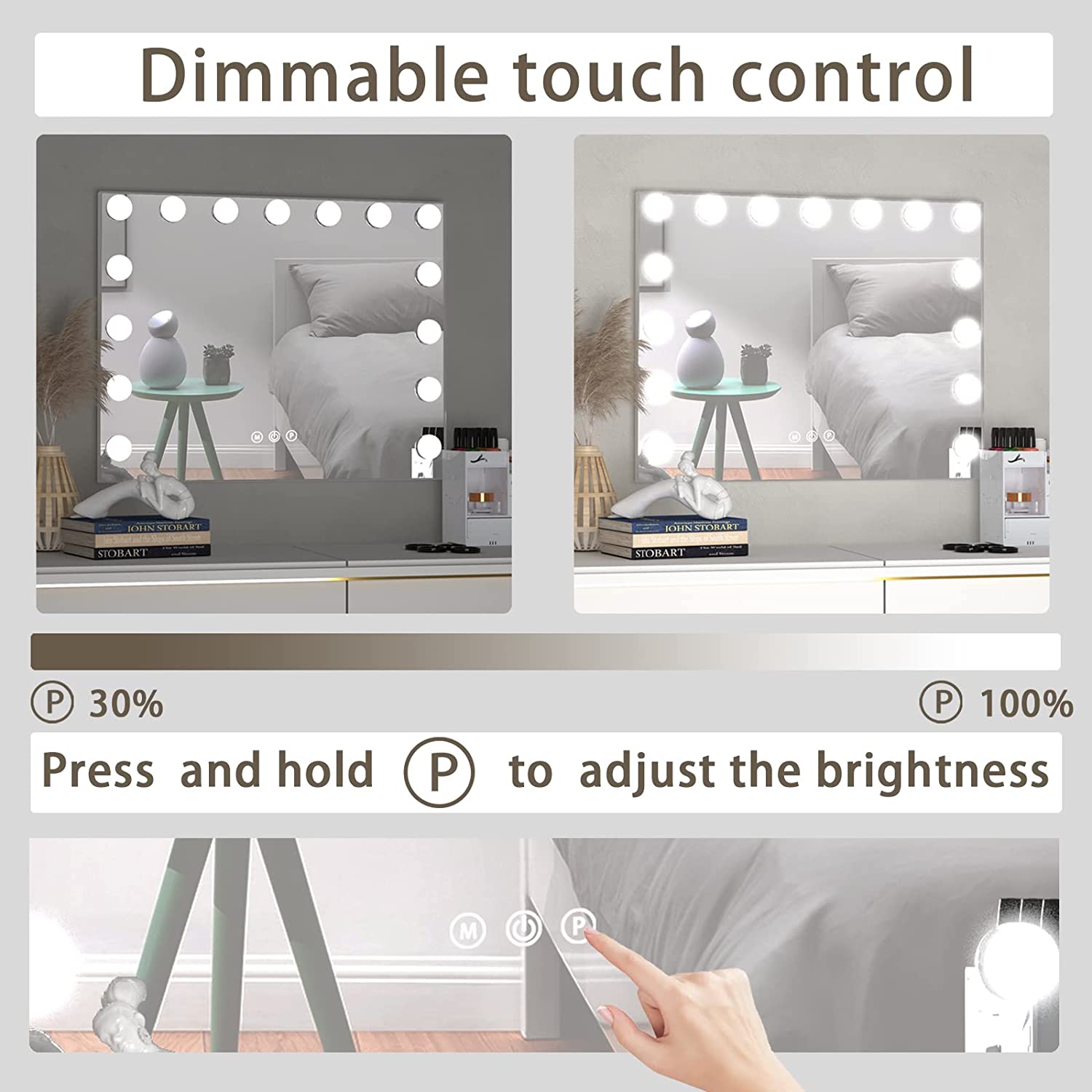 Vanity Mirror with Lights Hollywood Makeup Mirror