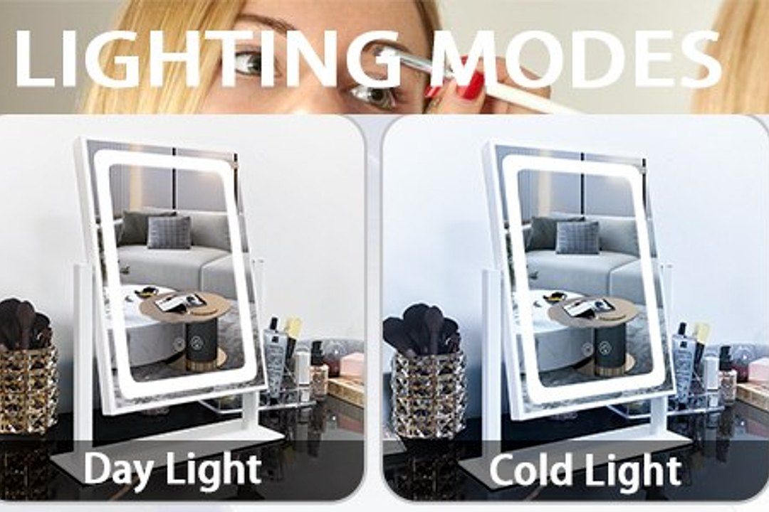 3 Color Lighting Modes banner: warm light / daylight / cool…