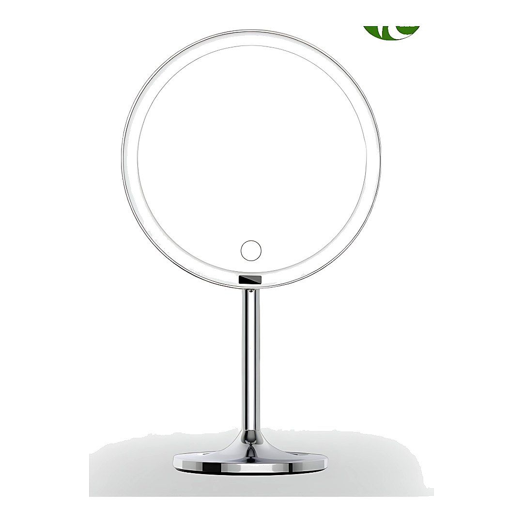 TCMM-F1 LED Round-Ring Tabletop Makeup Mirror (8.5-inch Touch Model)