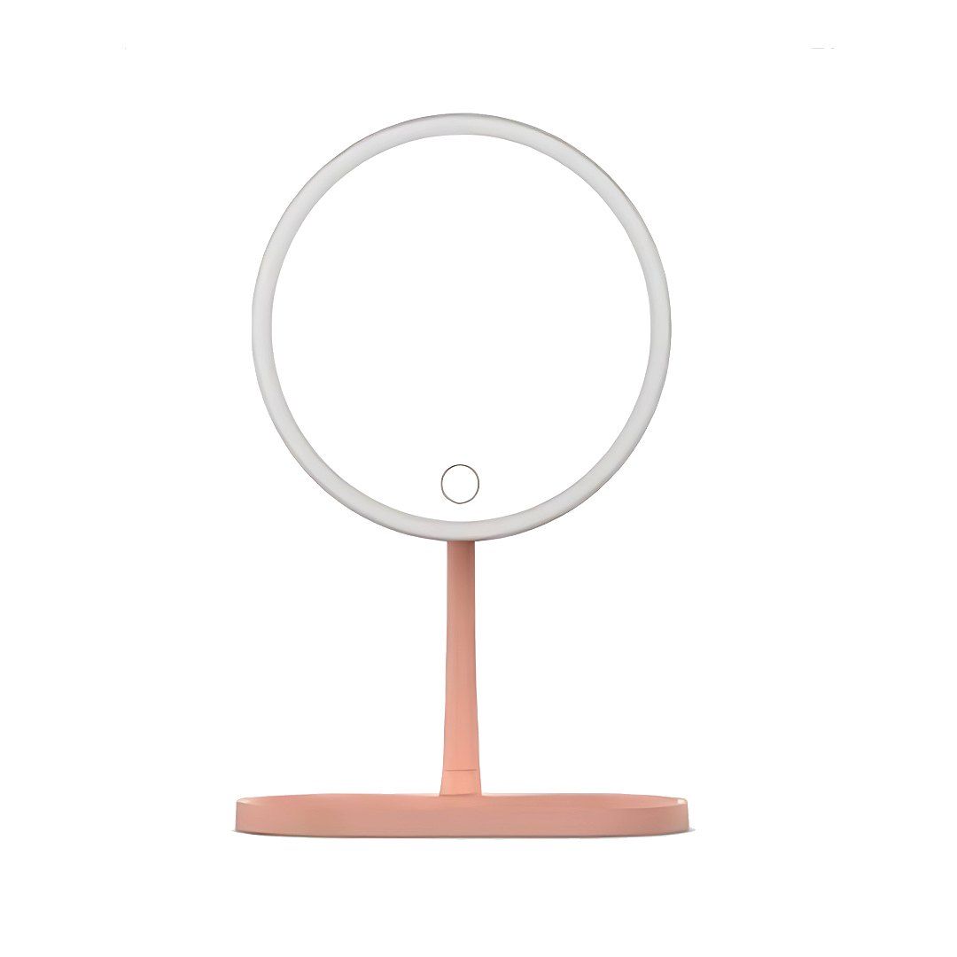TCMM-G1 LED Round Makeup Mirror (Storage Base, Plug-in Model)