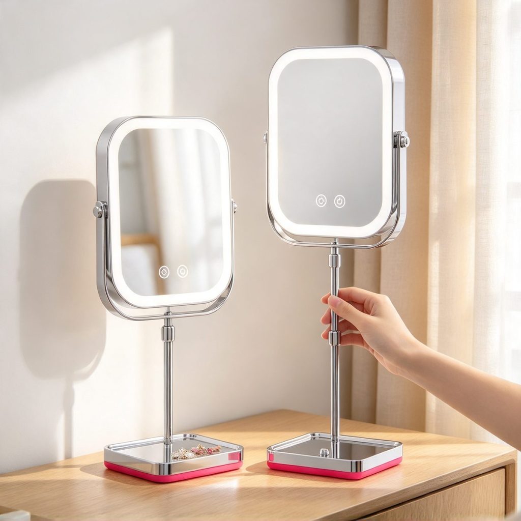 MM-S telescopic pole raised to eye level