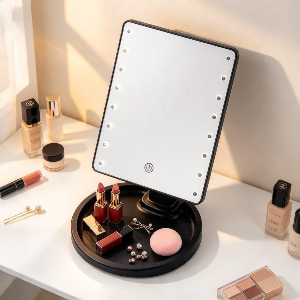 TCMM-09 storage tray base holding lipsticks and jewelry