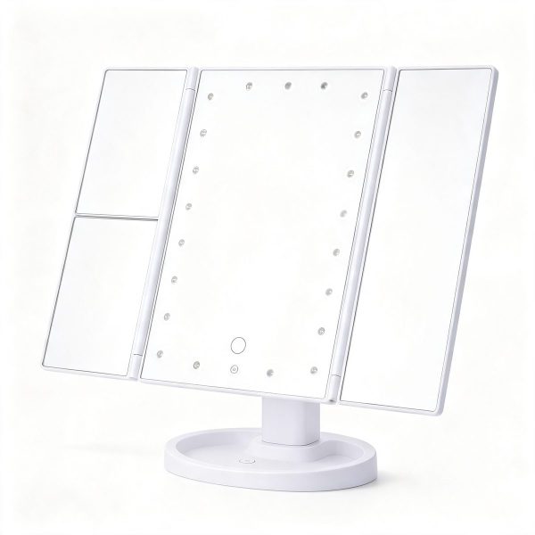 LED 三折化妆镜 TCMM-10(1 倍 / 2 倍 / 3 倍)