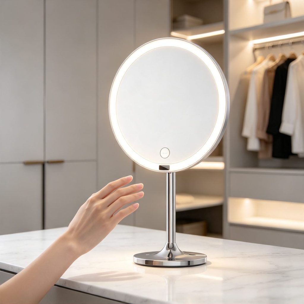 TCMM-F2 motion sensor turning on the ring light as a hand approaches