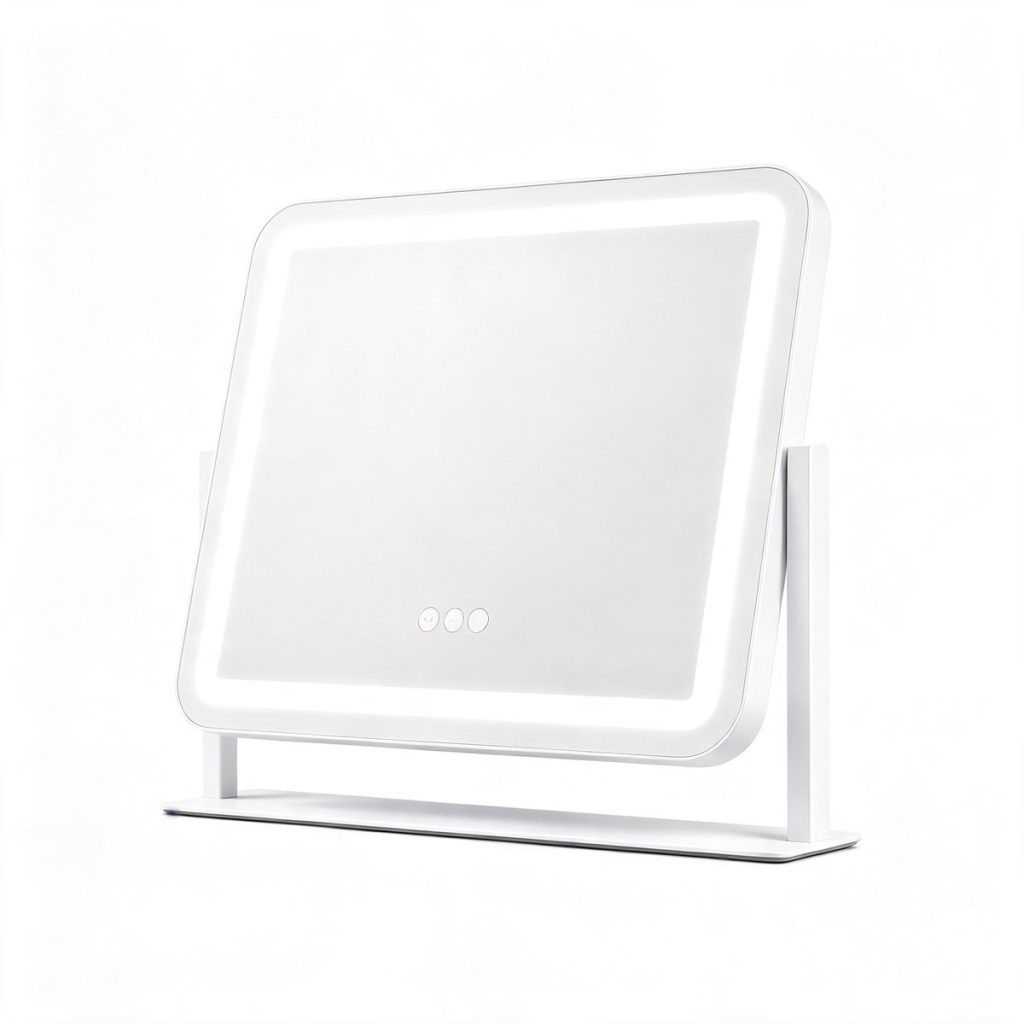 圆角灯框横版 LED 化妆镜 TCMM-Q35 - image 2